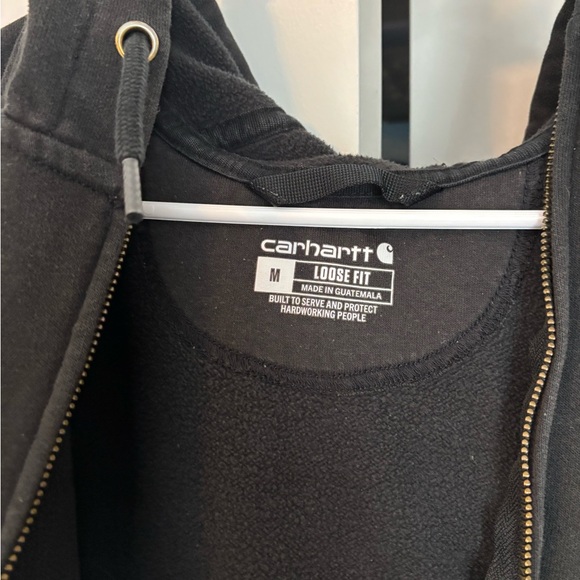 Carhartt Men's Black Zip-Up Hoodie - Picture 2 of 3